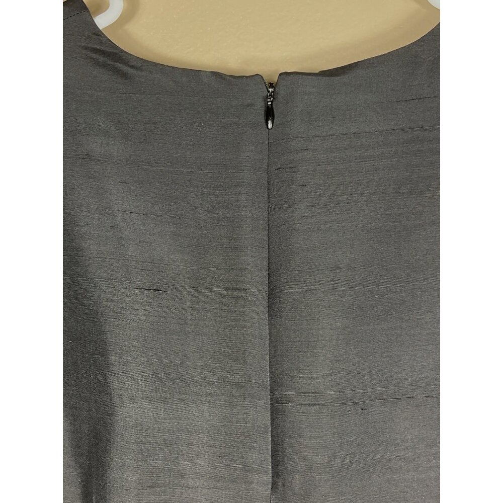 Worthington Silk Dress Black Sheath Normcore Classic Luxury Glam Party Womens 8 - Picture 9 of 12